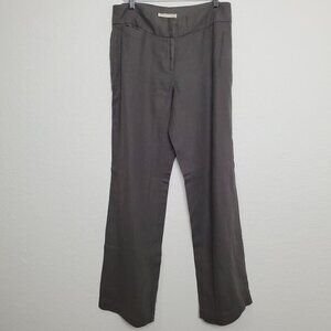 Eileen Fisher Womens Dress Pants Size 6 Petite Wide Leg Gray Mid-Rise Career